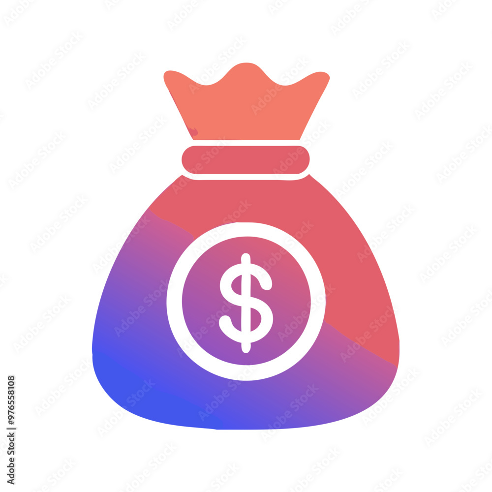 money bag icon vector illustration 