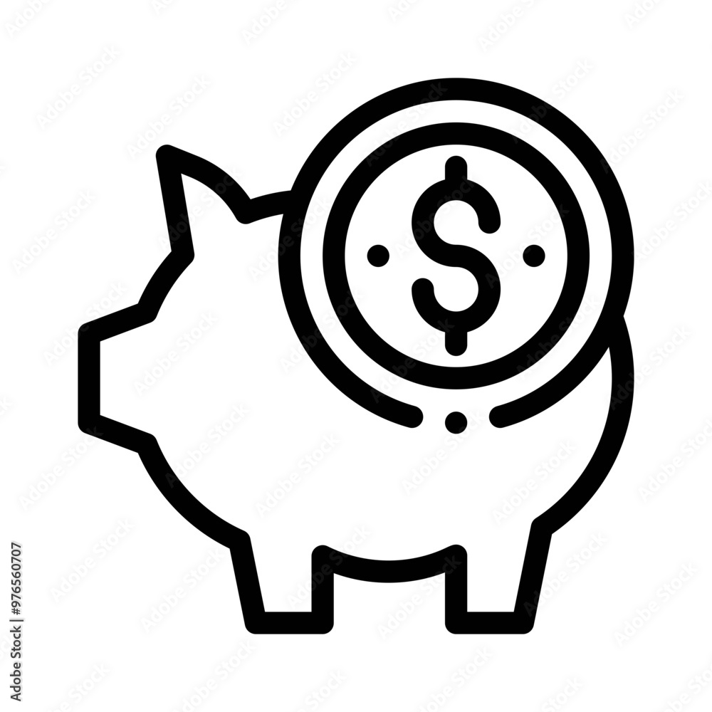 savings line icon savings line icon