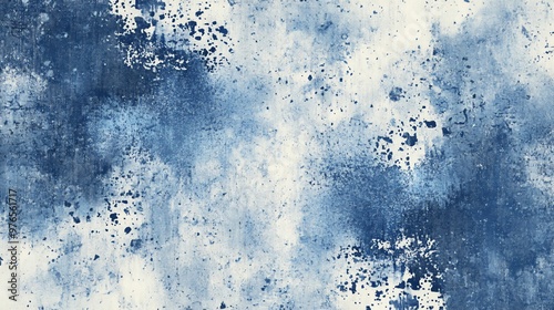 デニム生地に飛び散ったペイント