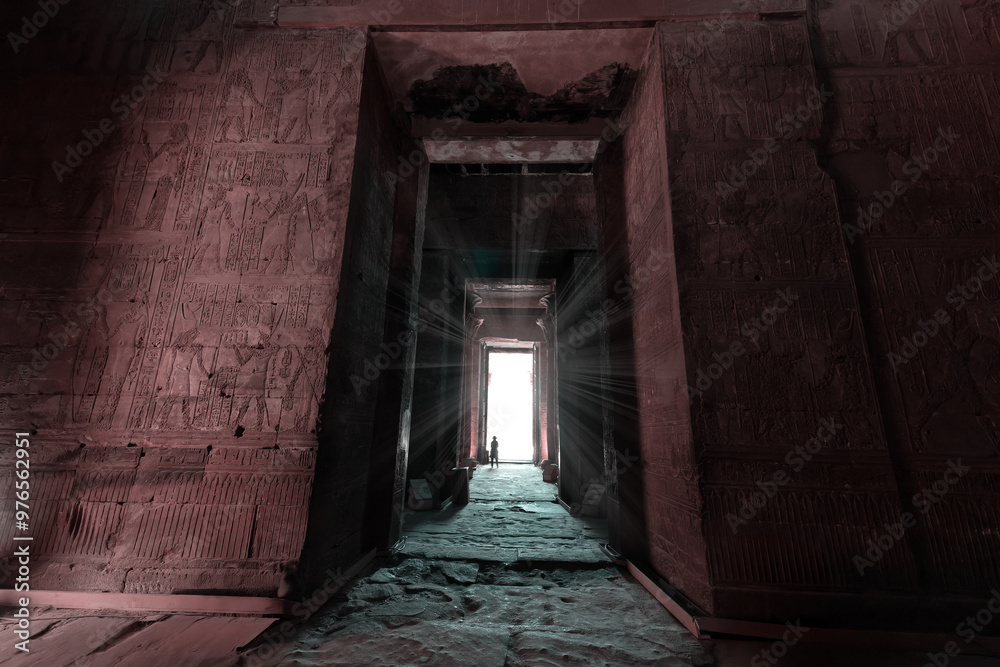 The Temple of Edfu at Aswan Egypt.