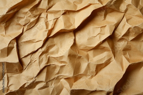 Vintage Crumpled Paper Texture Background - perfect for adding a rustic or aged feel to your designs. This image features a close-up of a crumpled paper texture, ideal for digital art, design project