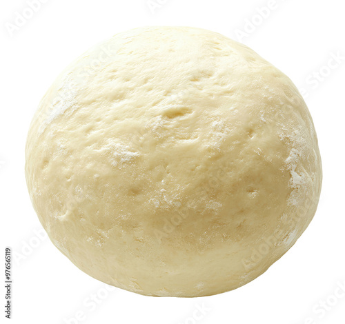 Ball of dough for pizza isolated on transparent background