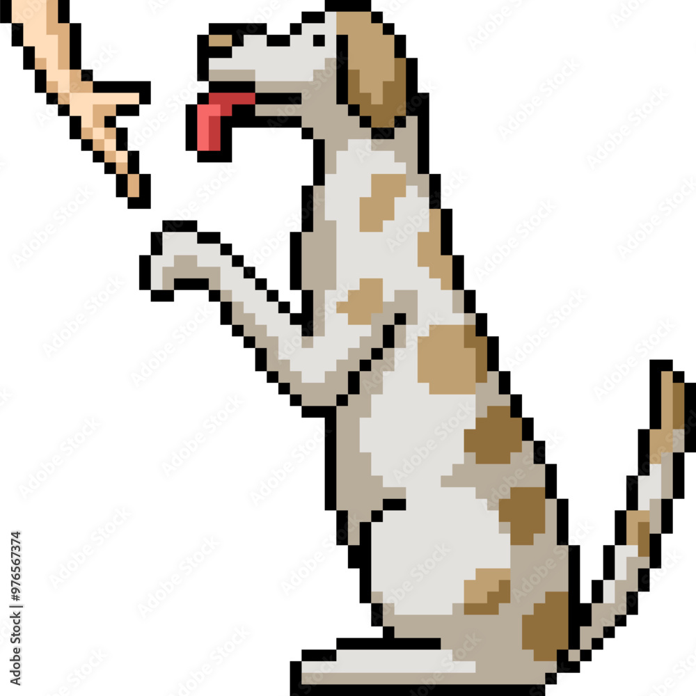 pixel art of dog friendly buddy pixel art of dog friendly buddy