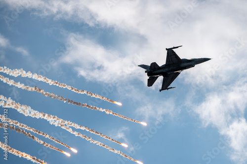 Fighter aircraft. photo
