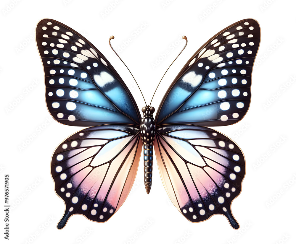 Obraz premium butterfly vector isolated on transparent background