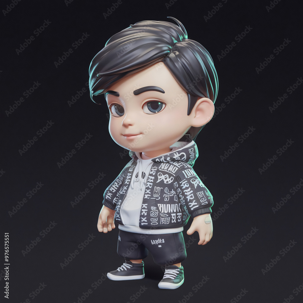 Cartoon character little boy with arms raised up on a white background. 3d render illustration. cartoons. Cartoon character little boy with arms raised up on a white background. 3d render illustration. cartoons.