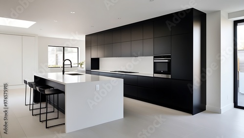 Grand Kitchen Island, Chic Pendant Lighting, Polished Hardwood Flooring, and State-of-the-Art Stainless Steel Appliances