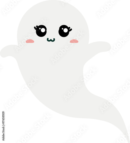 cute ghost cartoon , halloween