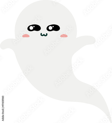 cute ghost cartoon , halloween