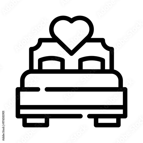 honeymoon line icon