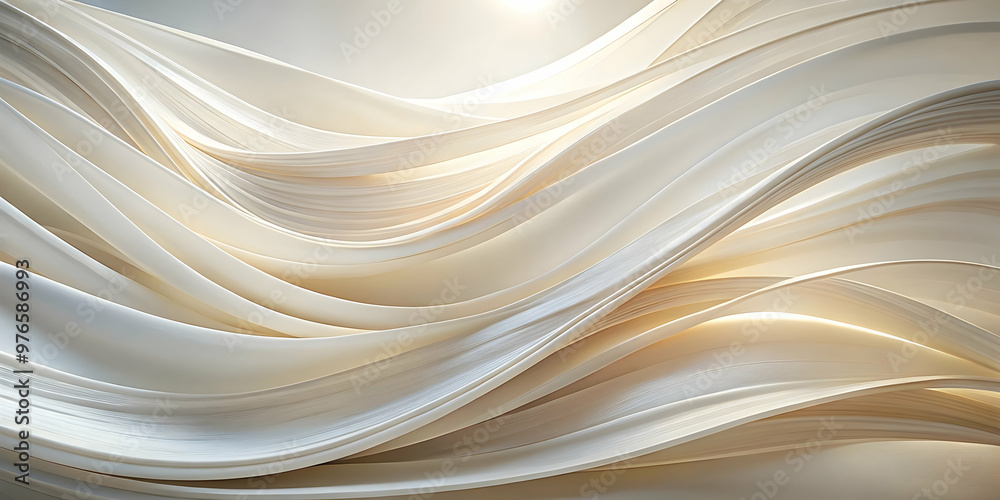 Abstract Swirling Light: A mesmerizing, abstract background featuring smooth, undulating white and golden curves illuminated by a warm glow. The dynamic and flowing lines evoke a sense of movement, gr Abstract Swirling Light: A mesmerizing, abstract background featuring smooth, undulating white and golden curves illuminated by a warm glow. The dynamic and flowing lines evoke a sense of movement, gr