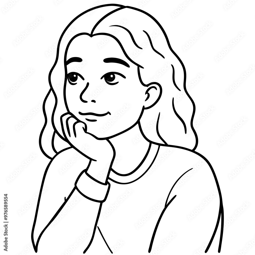 Girl thinking Girl thinking