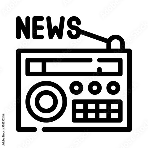 radio line icon