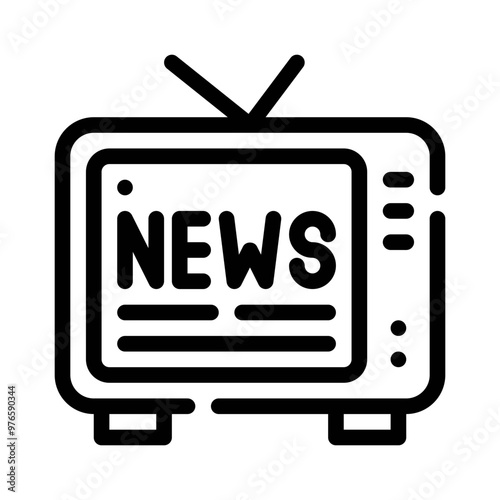 television line icon