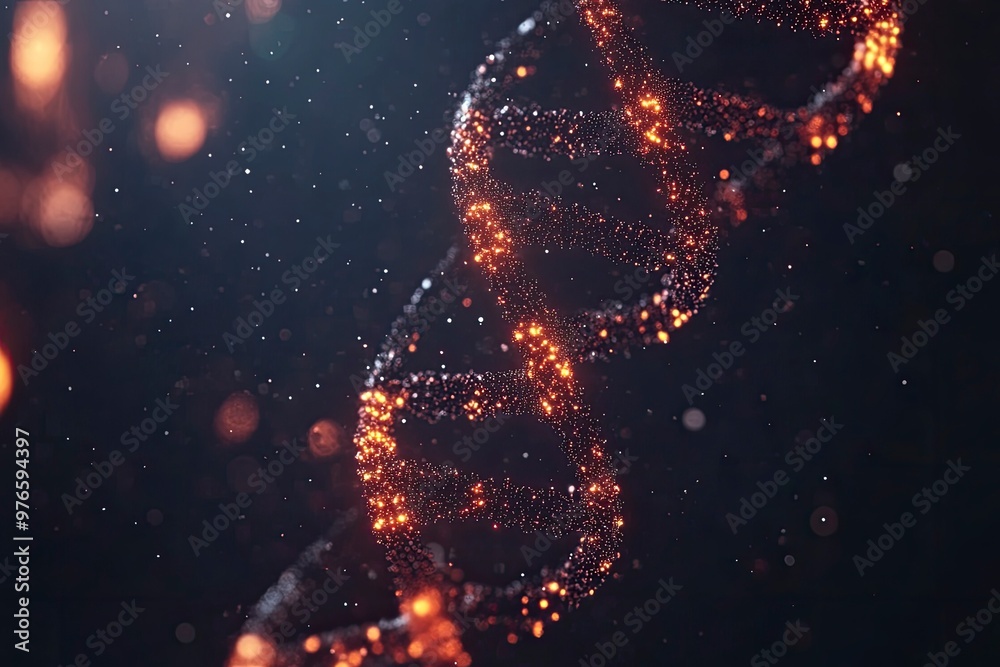Abstract animated structure of a DNA molecule from particles. Concept animation of digital DNA, human genome. Medical research, genetics , ai Abstract animated structure of a DNA molecule from particles. Concept animation of digital DNA, human genome. Medical research, genetics , ai