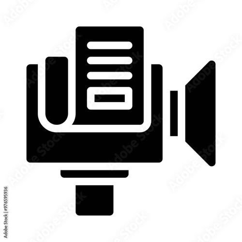 news stand glyph icon