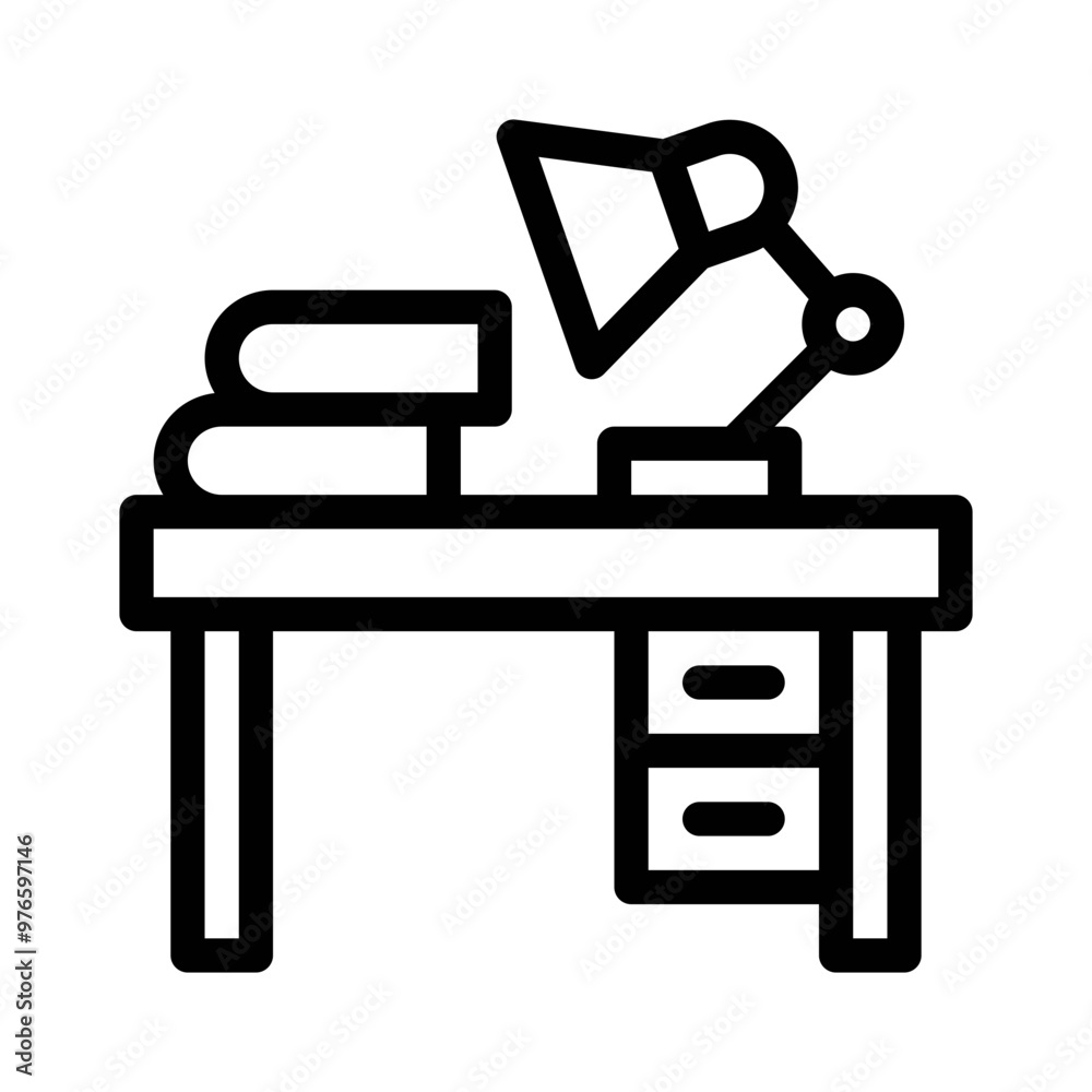 desk lamp line icon desk lamp line icon