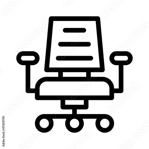 office chair line icon