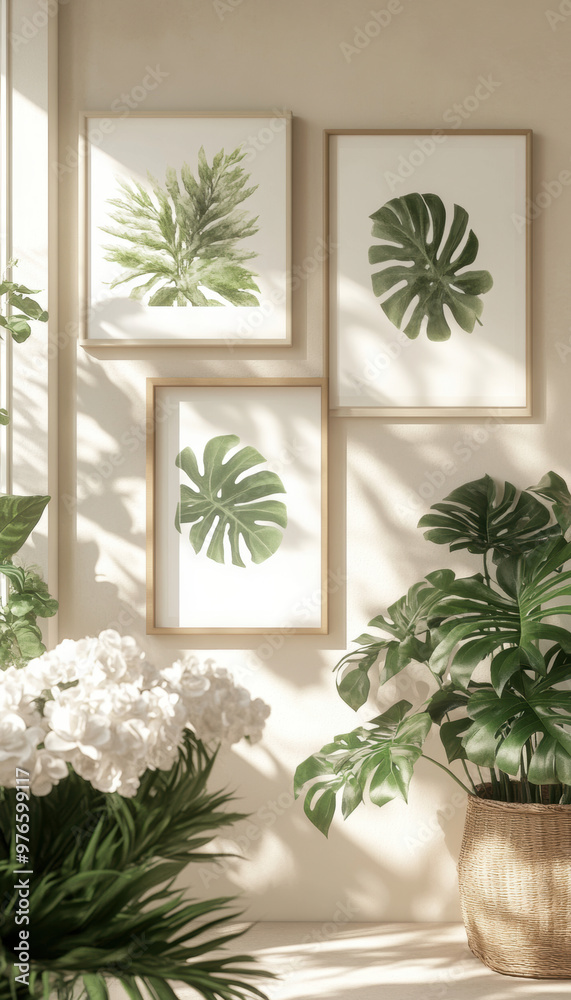 Monstera Leaf Prints. Monstera Leaf Prints.