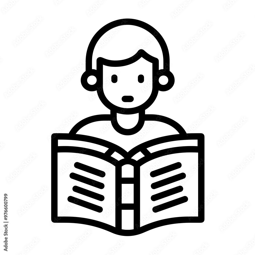 A young individual is absorbed in reading a book, showcasing a thoughtful expression while exploring knowledge in a simple and stylish design A young individual is absorbed in reading a book, showcasing a thoughtful expression while exploring knowledge in a simple and stylish design
