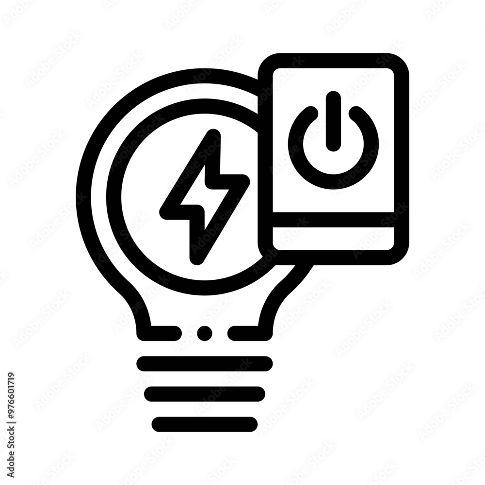 smart light line icon