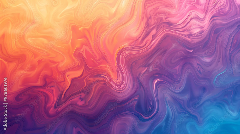 Abstract wavy background with colorful shades of yellow, red, purple and blue. Abstract wavy background with colorful shades of yellow, red, purple and blue.