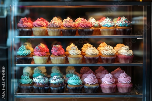 photo of the cupcake display case 