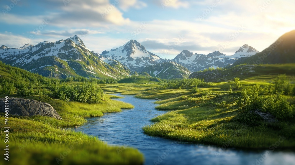 3D Mountains and Rivers in Mesmerizing Landscape Depth 3D Mountains and Rivers in Mesmerizing Landscape Depth