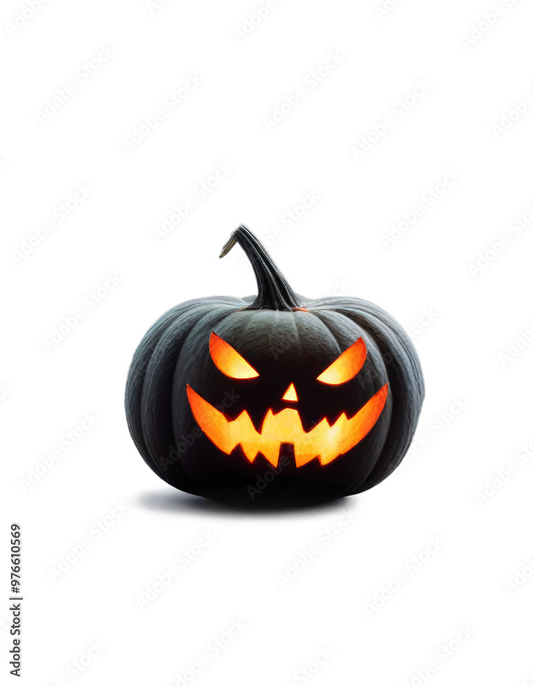 A glowing, carved Halloween pumpkin (Jack-o'-lantern) with a spooky face, isolated on a transparent background. Ideal for Halloween-themed designs, party invitations, or spooky decor. A glowing, carved Halloween pumpkin (Jack-o'-lantern) with a spooky face, isolated on a transparent background. Ideal for Halloween-themed designs, party invitations, or spooky decor.
