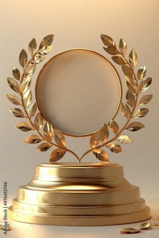Golden circular base background Golden circular base background