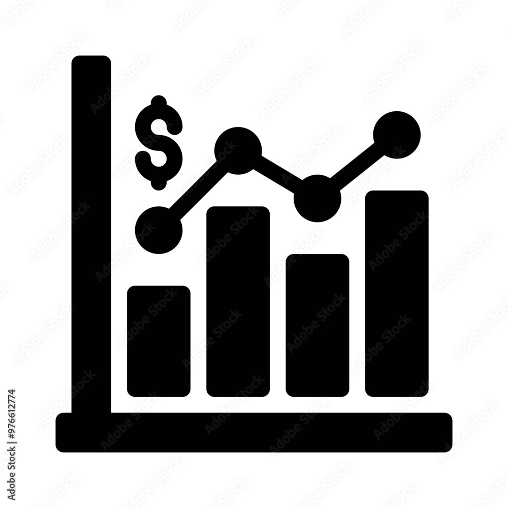 bar chart glyph icon bar chart glyph icon