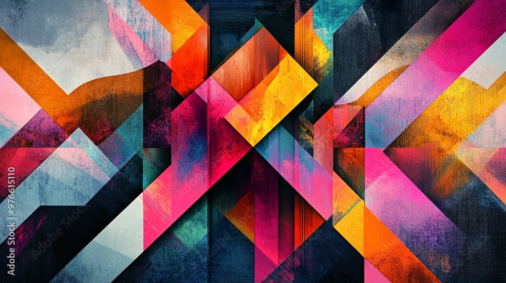 25. Digital art showcasing a colorful geometric pattern with intricate digital textures, creating a bold and contemporary visual experience 25. Digital art showcasing a colorful geometric pattern with intricate digital textures, creating a bold and contemporary visual experience