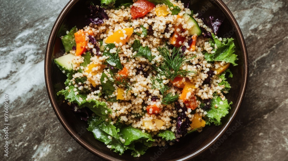 Amaranth and millet salad with amaranth, millet, and a lemon-dill dressing. Amaranth and millet salad with amaranth, millet, and a lemon-dill dressing.