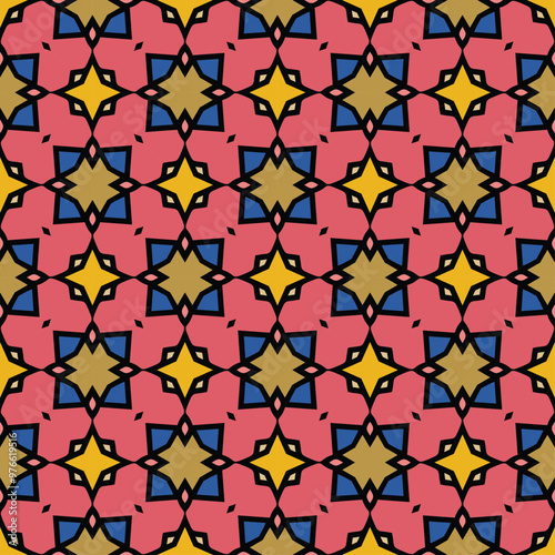pattern geometric batik abstract