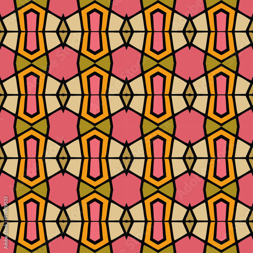 pattern geometric batik abstract