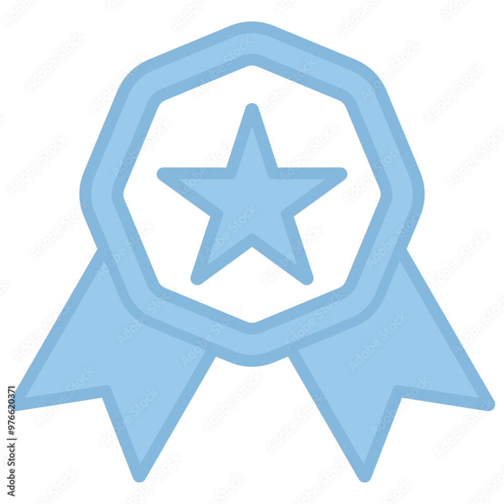 Badge icon with line color style Badge icon with line color style