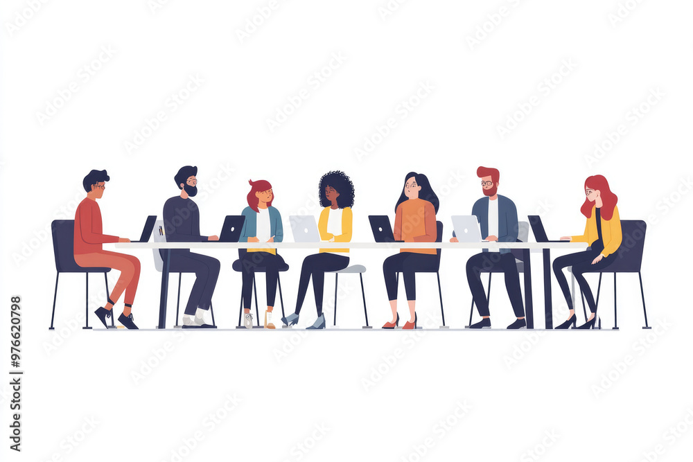 Colleagues who are talking in the office Colleagues who are talking in the office