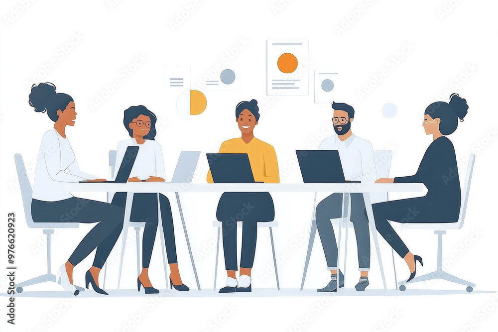Colleagues who are talking in the office Colleagues who are talking in the office