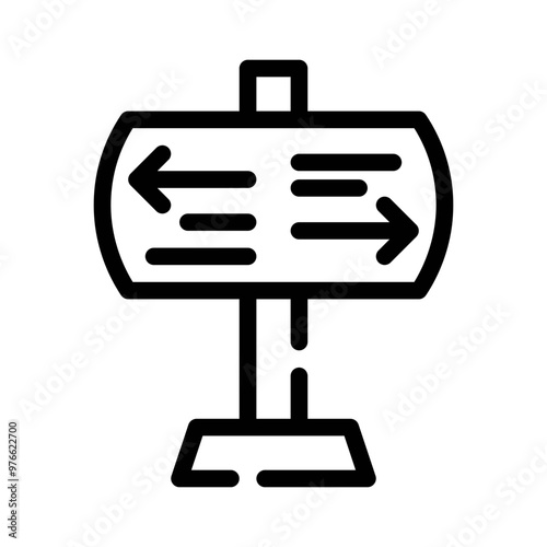 directions line icon