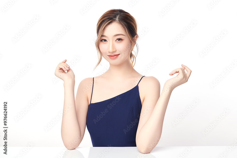 Beautiful young asian woman with clean fresh skin on white background, Face care, Facial treatment, Cosmetology, beauty and spa, Asian women portrait. Beautiful young asian woman with clean fresh skin on white background, Face care, Facial treatment, Cosmetology, beauty and spa, Asian women portrait.