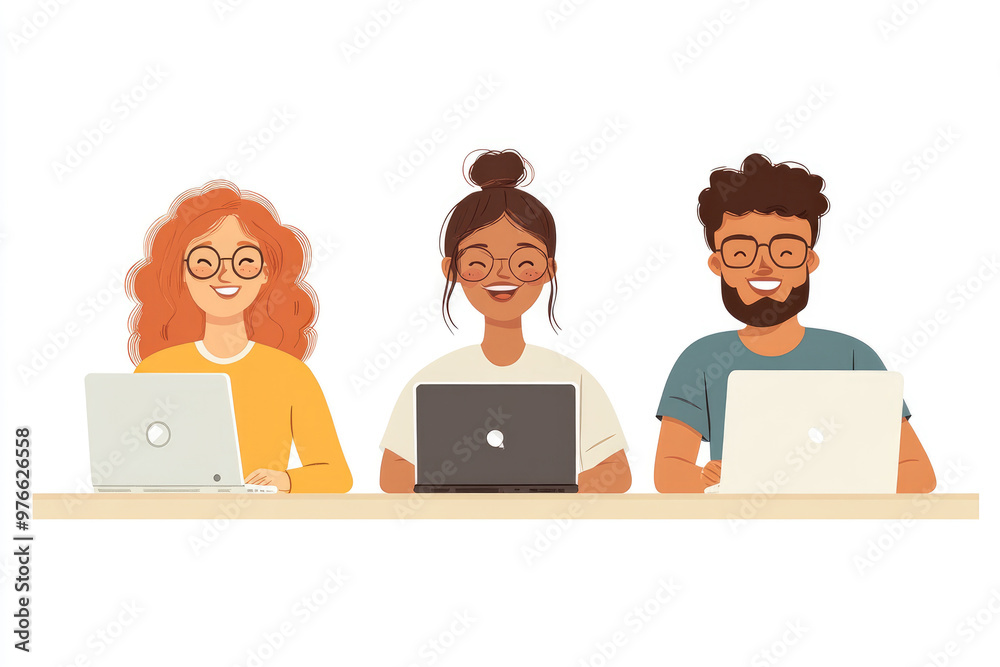Colleagues who are talking in the office Colleagues who are talking in the office