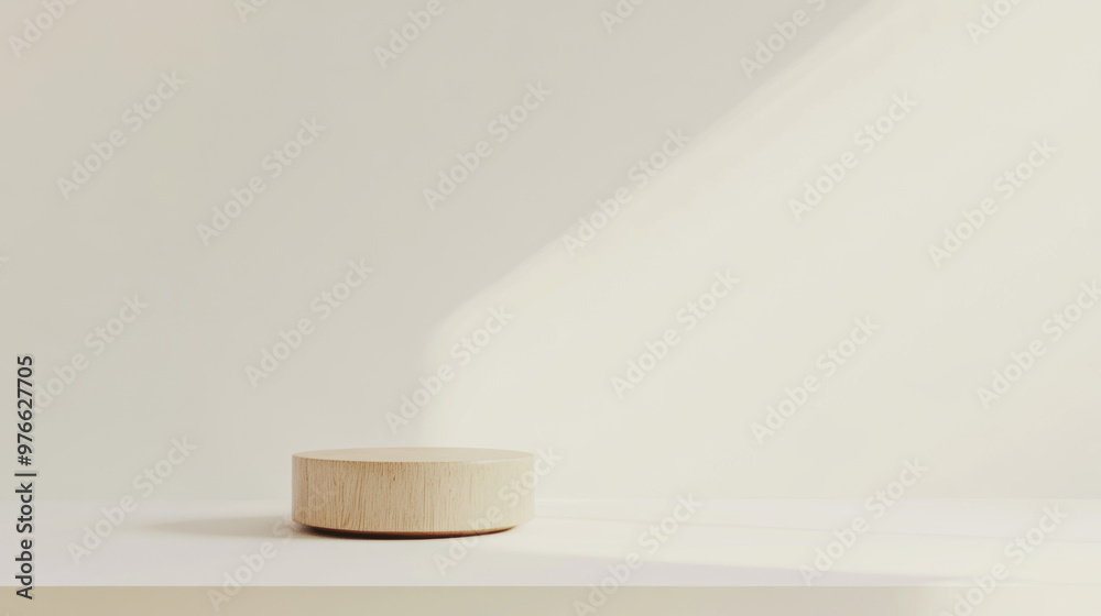Wooden Podium Mockup.