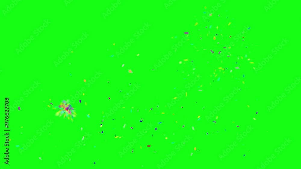 confetti animated confetti explosion splash confetti spray birthday party event new year celebration anniversary croma green screen alpha looping 4k 60 fps
