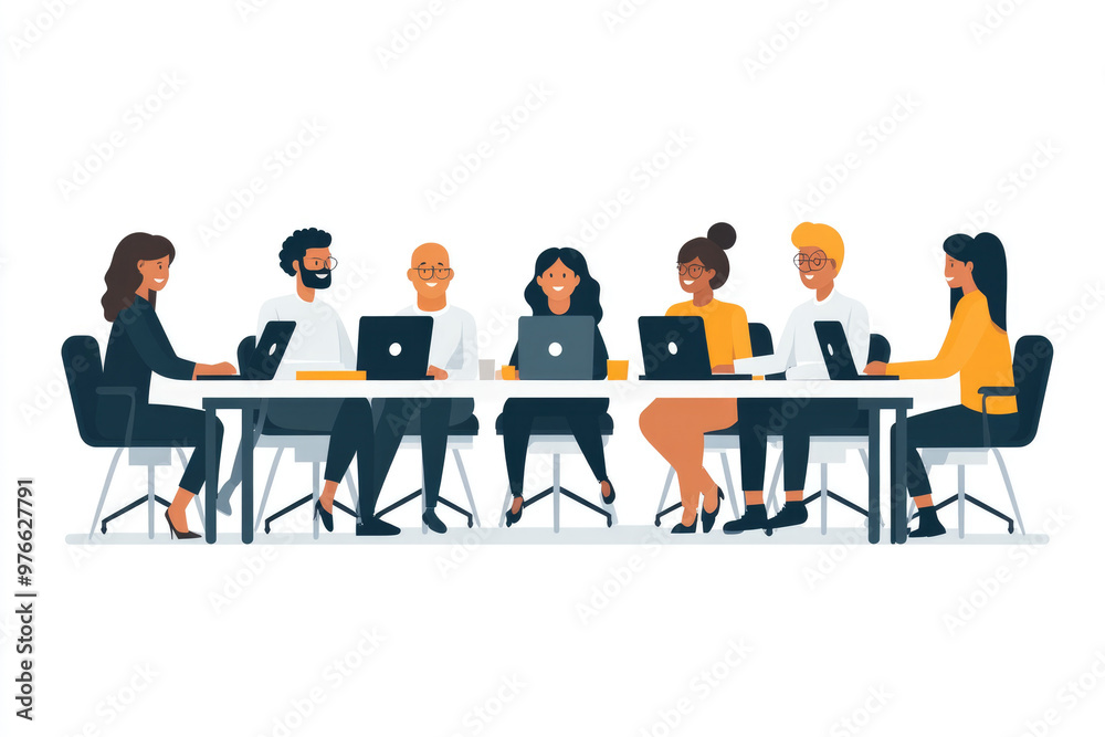Colleagues who are talking in the office