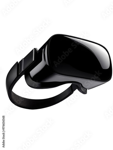 Sleek black virtual reality headset designed for immersive gaming and entertainment experiences, offering high-tech performance.