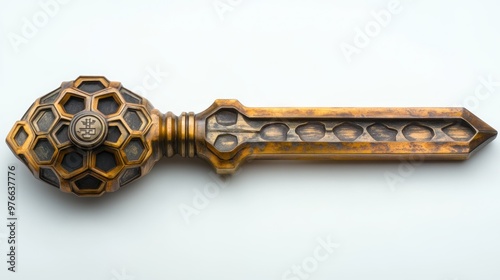 Wallpaper Mural Ornate key with a decorative handle and intricate design. Torontodigital.ca