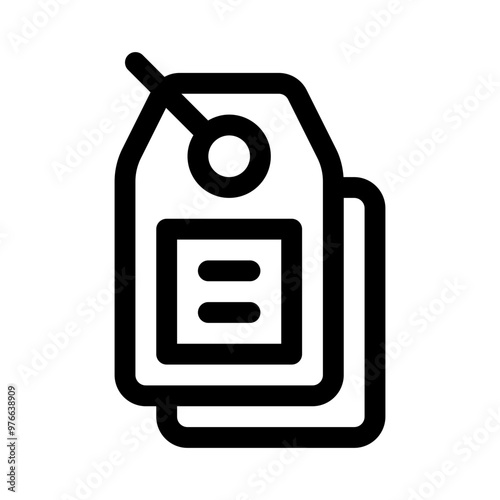 price tag line icon