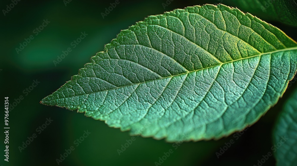 Natural Green Leaf Texture with Ample Copy Space for Various Design Purposes Natural Green Leaf Texture with Ample Copy Space for Various Design Purposes