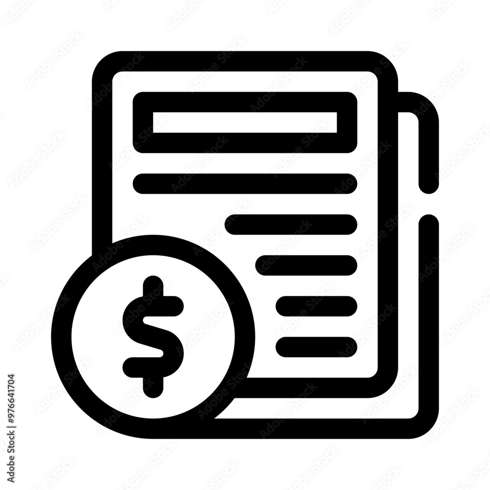 budget planning line icon budget planning line icon
