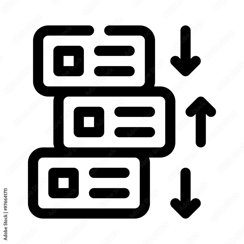 feature prioritization line icon